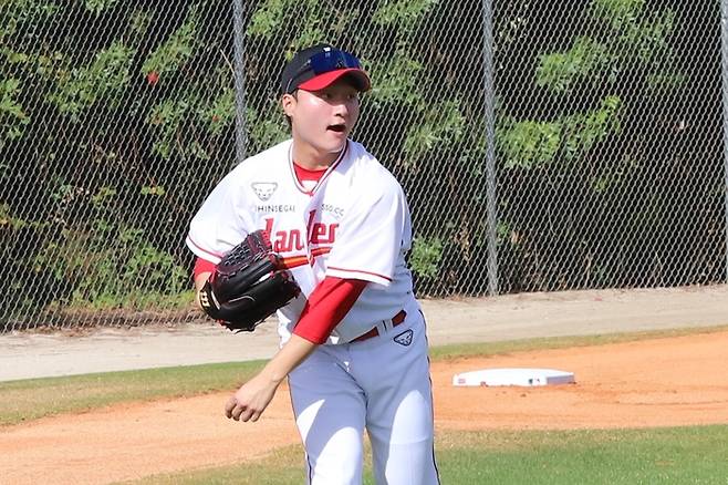 SSG 2026 플로리다 1차 스프링캠프 우수투수상 신지환. 사진 | SSG 랜더스