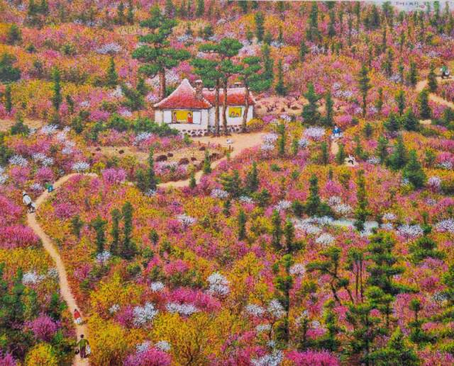 ▲이광택 작 ‘마음 속 4월 모임’