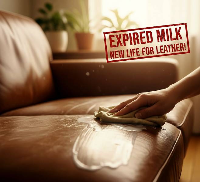 상한 우유를 활용하면 가죽 제품의 수명을 늘리고 광택을 살릴 수 있다. 언스플래쉬
