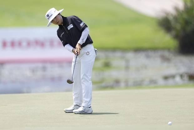 퍼팅을 하고 있는 이소미. 사진 제공=EPA연합뉴스