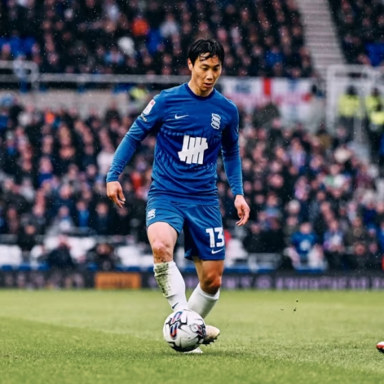 잉글랜드 챔피언십 버밍엄시티의 백승호. 구단 SNS 캡처