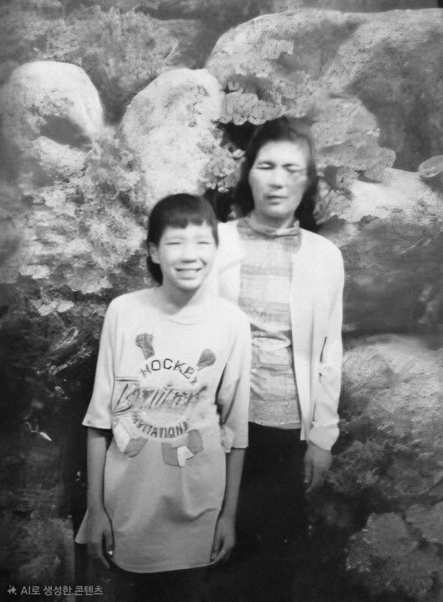 ▲열한살 때 만난 친어머니. ⓒ필자 제공