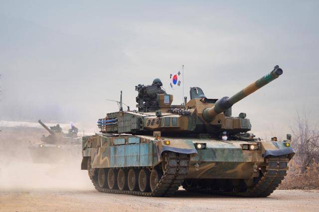 K2 흑표 전차는 사막은 물론 눈덮인 산에서도 완벽한 성능을 구현하는 전차임을 인정받았다. 현대로템 제공