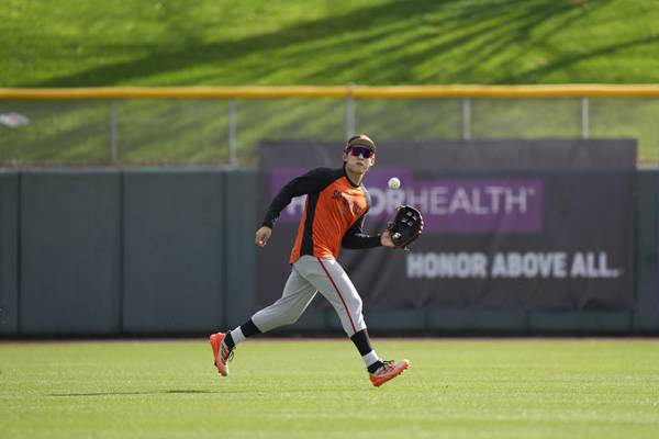 이정후는 지난 시즌 7개의 외야 보살을 기록했다. 사진 제공= 샌프란시스코 자이언츠