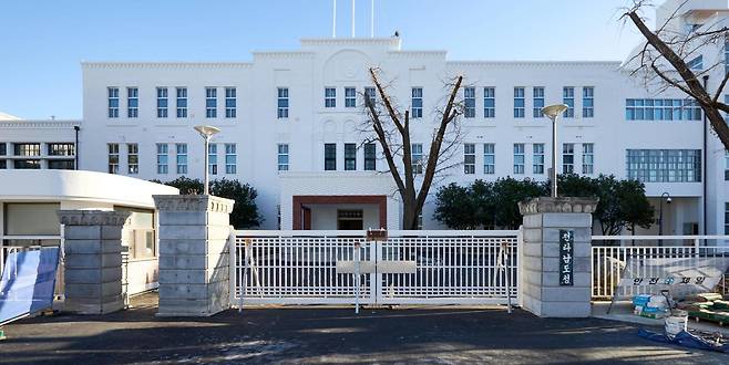 원형 복원 공사가 끝난 옛 전남도청 별관 외경. 문화체육관광부 제공