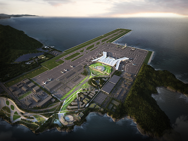 가덕도신공항 조감도. 가덕도신공항건설공단 제공