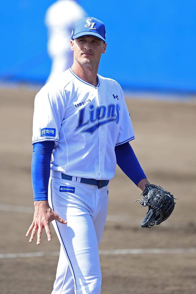 삼성 맷 매닝. 사진제공|삼성 라이온즈