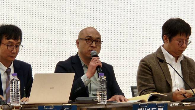 민상대 디지털상공인연합 회장은 플랫폼을 ‘인큐베이터’로 불렀다. 디지털상공인들에게 창업 진입의 문이자 성장의 발판이라는 뜻이다. 그러면서 민 회장은 규제 프레임이 먼저 오면 그 문이 좁아진다는 우려를 나타냈다. (사진=테크42)