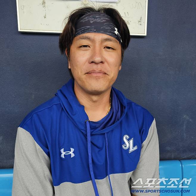 25일 온나손 볼파크에서 만난 강민호. 오키나와=스포츠조선 정현석 기자 hschung@sportschosun.com