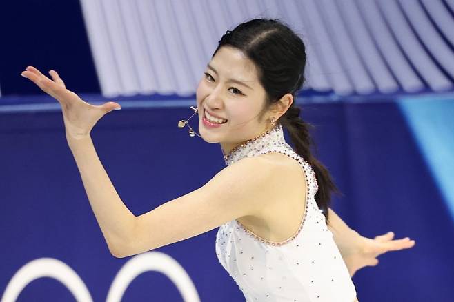 이탈리아 밀라노 아이스스케이팅 아레나에서 열린 2026 밀라노ㆍ코르티나담페초 동계올림픽 피겨스케이팅 갈라쇼에서 이해인이 연기를 펼치고 있다.연합뉴스