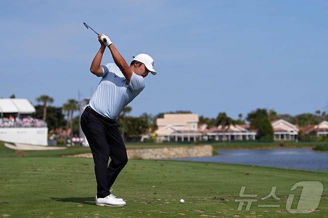 1년 만에 PGA 투어에 복귀한 이경훈. ⓒ AFP=뉴스1