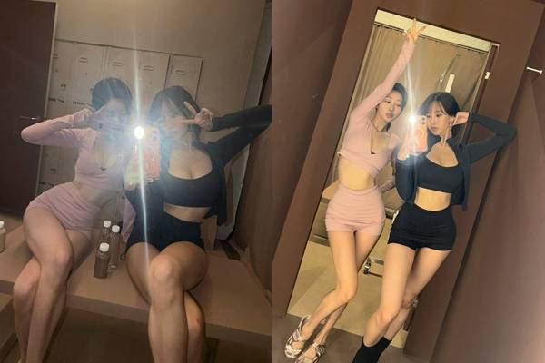 그룹 키스오브라이프 쥴리, 나띠(왼쪽부터) ⓒ키스오브라이프 SNS 캡처