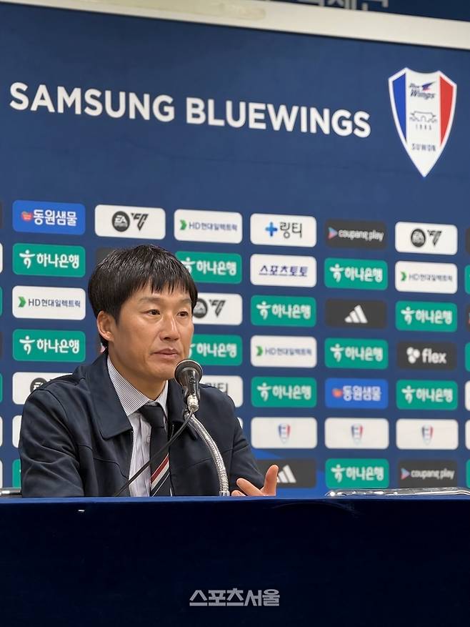 수원 삼성 이정효 감독. 수원 | 정다워 기자