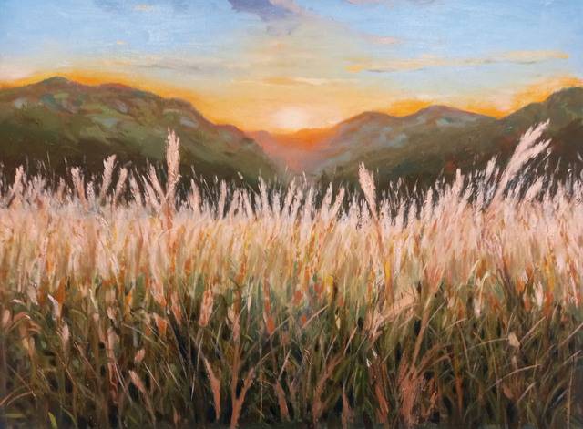 이영란 작, '멋진 가을 하늘 아래' 캔버스에 유채, 60x73cm. 대백프라자갤러리 제공