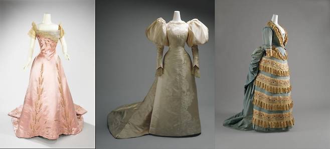 하우스 오브 워스에서 판매한 드레스들.