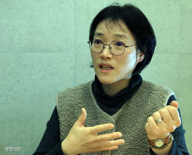 지난달 5일 서울 서초구에서 만난 심은이 장례지도사. 2001년 ‘여성 1호’로 일을 시작한 그는 장례를 ‘소명’이자 ‘천직’으로 여기며, 숱한 편견 속에서도 고인을 존중하는 장례 문화를 만들어가고 있다. 서성일 선임기자