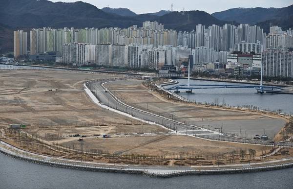 마산 해양신도시 모습. /김구연 기자