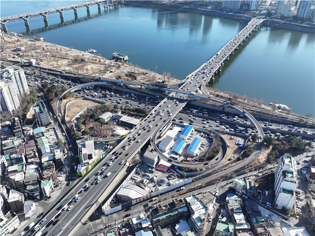 서울 성동구 용답동 동부간선도로 지하화 민자구간 1공구 현장 사진/대우건설 제공