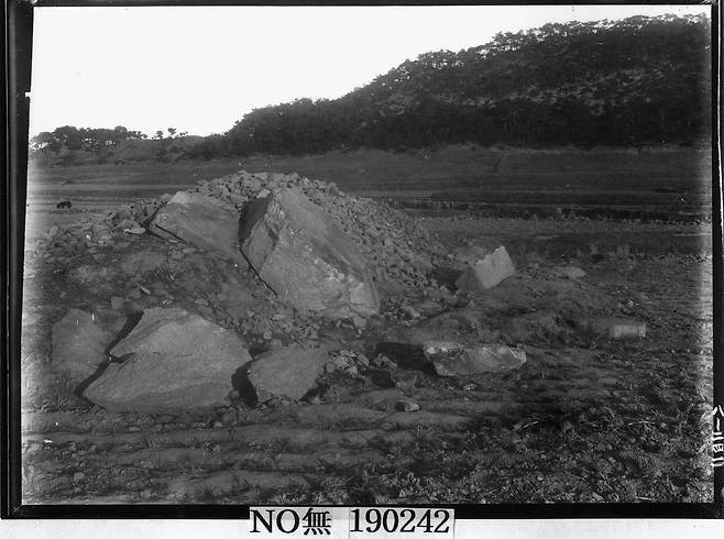 경주 인왕동사지 석탑 부재 자료. 사진 국립중앙박물관