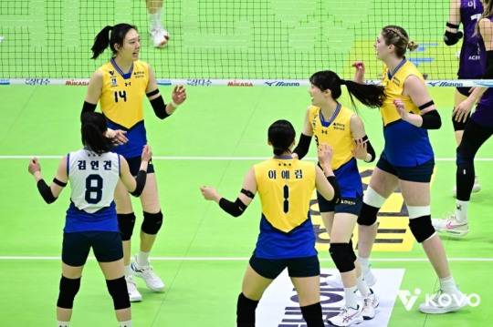 현대건설 선수들 / 사진=한국배구연맹 제공