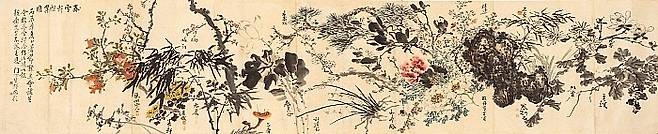 의재와 제자들이 합작한 ‘춘설헌 아집도’. 의재미술관에서 만날 수 있다.