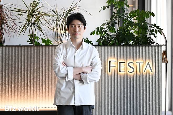 미쉐린 1스타 제로콤플렉스와 반얀트리 페스타 바이 충후를 이끄는 이충후 셰프./사진=이명근 기자 qwe123@