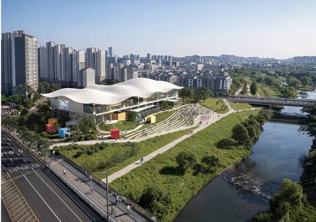 화성시립미술관 국제지명 설계공모 최종 당선작 조감도 사진제공=화성특례시