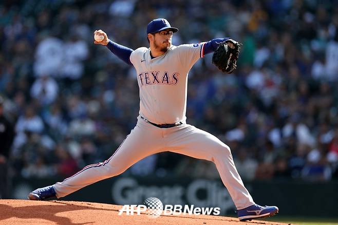 텍사스 레인저스 시절 데인 더닝의 투구 모습. /AFPBBNews=뉴스1