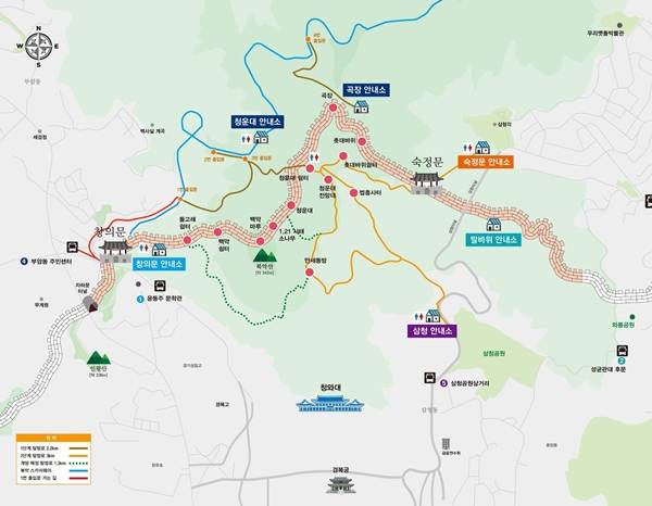 ▲ 청와대 뒤편 북악산 탐방로. 사진=대통령경호처