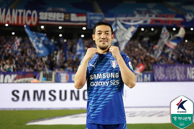 지난해 수원 삼성 시절 이기제. /사진=한국프로축구연맹 제공