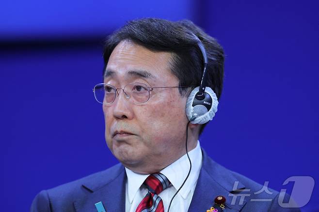 아카자와 료세이 일본 경제산업상. 2026.01.20 ⓒ 로이터=뉴스1