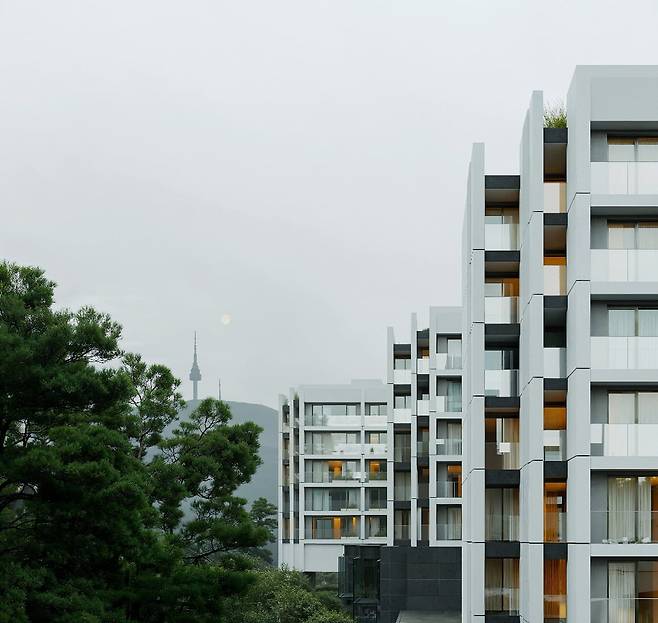 소요한남 by 파르나스가 조성되는 한남동 일대 모습. 사진=더피알