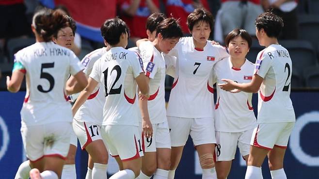 북한 여자축구대표팀. /사진=AFC 제공