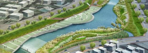청주시는 방서교 인근에 친수공원 조성사업을 추진한다. 사진제공=청주시