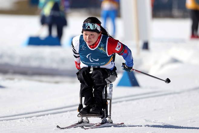 2026 밀라노·코르티나 동계패럴림픽에 출전한 김윤지. 사진=공동취재단