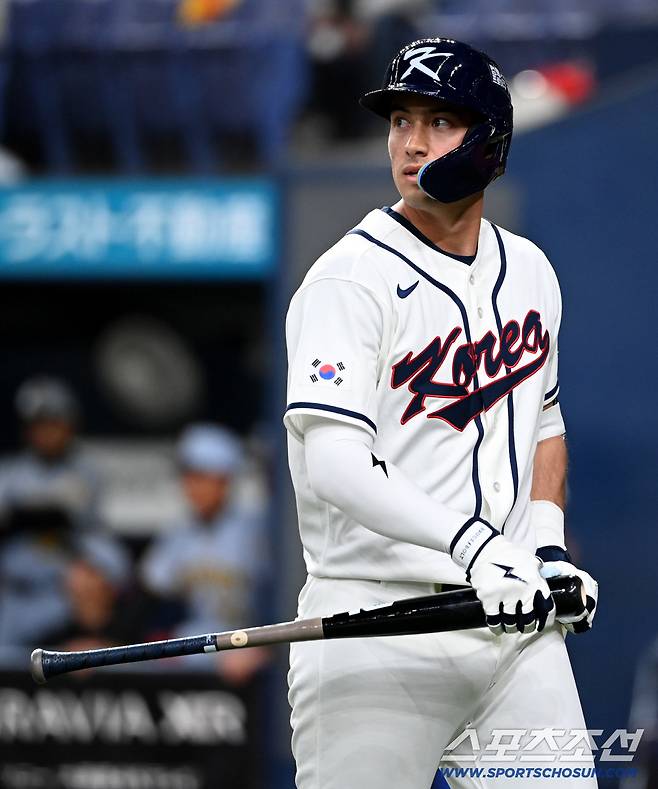2일 일본 오사카 교세라돔에서 열린 WBC(월드베이스볼클래식) 한국 대표팀과 한신 타이거즈의 경기, 3회초 1사 한국 셰이 위트컴이 파울플라이로 물러나고 있다. 오사카(일본)=허상욱 기자wook@sportschosun.com/2026.03.02/