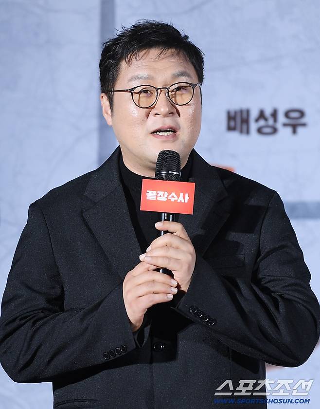 영화 '끝장수사' 제작보고회가 9일 오전 서울 용산구 CGV아이파크몰에서 열렸다. 배우 윤경호가 소감을 말하고 있다. 정재근 기자 cjg@sportschosun.com/2026.3.9/