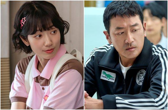 tvN 토일드라마 '언더커버 미쓰홍'의 박신혜(왼쪽 사진)과 '대한민국에서 건물주 되는 법'의 하정우. tvN 제공