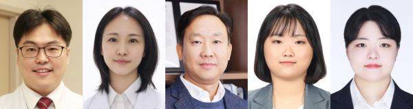 (왼쪽부터) 이은재 서울아산병원 신경과 교수, 김진희 의생명연구소 박사, 신용 연세대 생명공학과 교수, 노연정 · 이효주 연세대 연구원. 서울아산병원