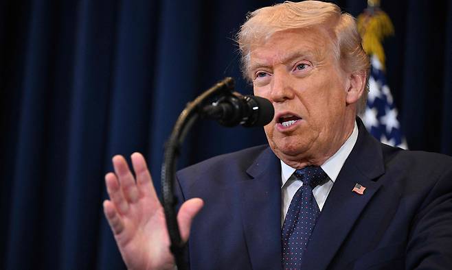 도널드 트럼프 미국 대통령. AFP연합뉴스