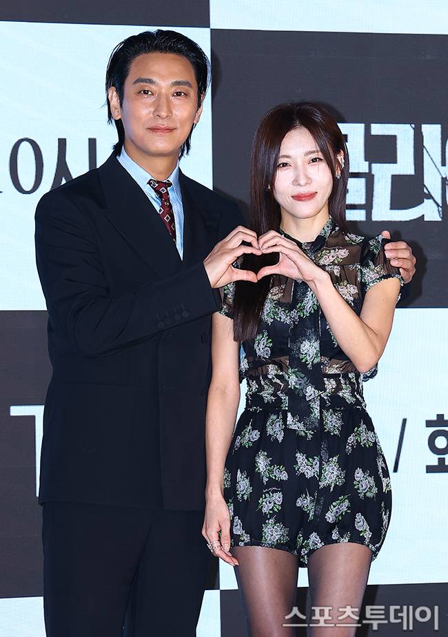 클라이맥스 제작발표회 주지훈 하지원 / 사진=팽현준 기자