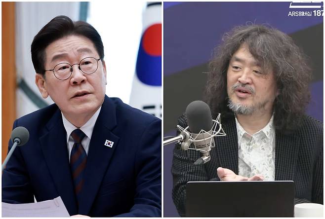 이재명 대통령과 방송인 김어준 씨. 이재명 대통령이 검찰 개편안과 관련 여당 강경파를 겨냥해 "빈대 잡으려다 초가삼간 다 태울 수 있다"며 신중론을 꺼낸 가운데 친여 유튜버 김어준씨는 "이 대통령은 객관 강박이 있다"며 비판적 목소리를 내고 있다. 이씨 방송은 지난 10일 '이 대통령 사건의 공소취소와 검찰 개혁안이 거래되고 있다'는 이른바 거래설을 제기해 민주당 의원들의 반발을 부른데 이어 11일엔 '거래설이 사실이면 탄핵 사유'라는 언급까지 했다. 여권에선 "김어준이 왜 이러냐" "선을 넘고 있다"며 격앙된 반응이 나오고 있다./뉴스1·유튜브