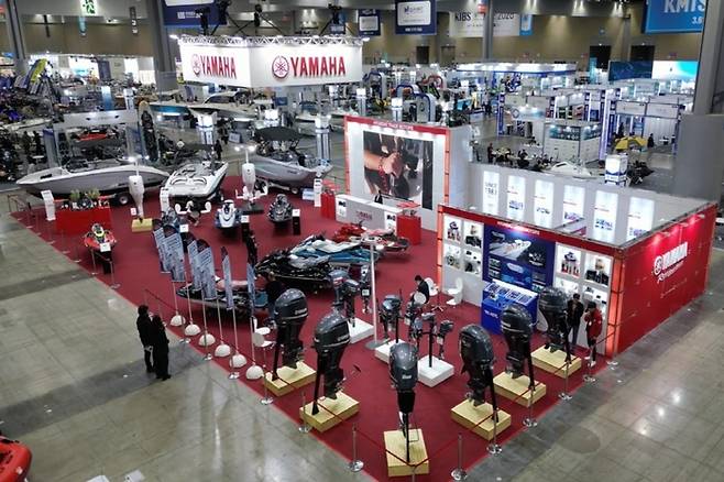 < 2026 경기국제보트쇼 야마하코리아 ㈜현대상공모터스 부스 전경 >