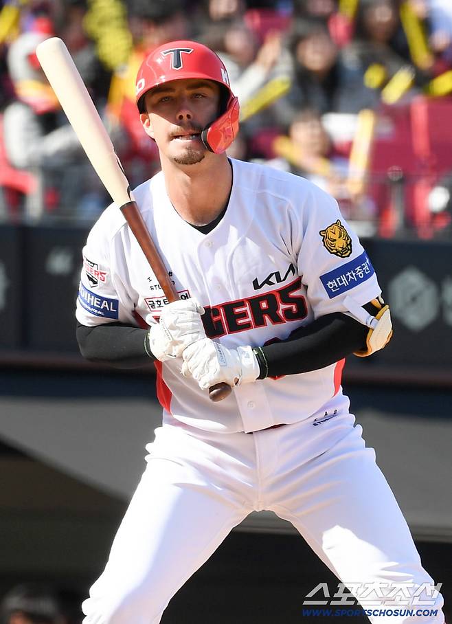13일 광주 기아챔피언스필드에서 열린 KIA 타이거즈와 SSG 랜더스의 시범경기. KIA 데일이 타격을 하고 있다. 광주=박재만 기자 pjm@sportschosun.com/2026.03.13/
