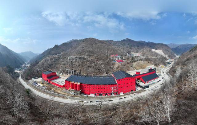 17일 텅스텐 선광장 준공식을 갖는 강원 영월군 상동광산. 알몬티 대한중석 제공