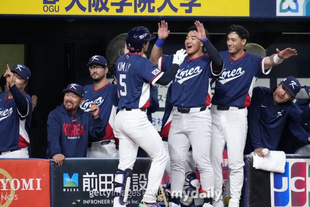 김도영의 홈런에 힘입어 한국 대표팀이 승리했다./게티이미지코리아