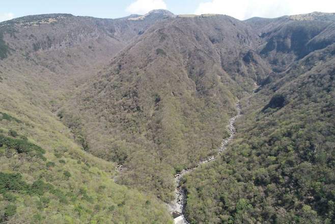 한라산 어리목계곡 용천지대. 사진-국가유산청