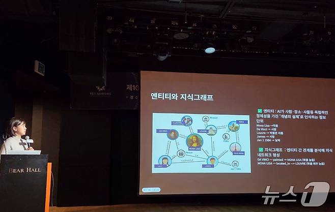 김예지 엘리펀트컴퍼니 대표가 15일 열린 벳아너스 경영세미나에서 강의를 하고 있다. ⓒ 뉴스1