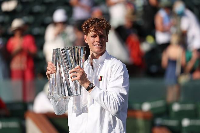 드디어 인디언웰스 타이틀마저 품에 안은 야닉 시너 / 게티이미지코리아