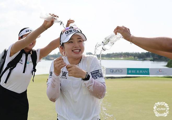 리쥬란 챔피언십에서 우승 차지한 임진영/KLPGA